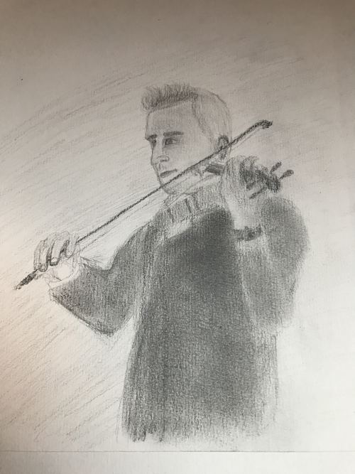 Dessin réalisé pendant le concert par Fanny G.